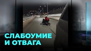 Катались на плюшке по проезжей части, чуть не погибли, но не расстроились