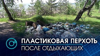 Тонны мусора на берегу в поселках Новый и Геологов