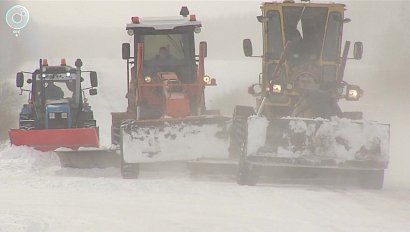 Движение автобусов по Тогучинской трассе ограничили. Как долго в регионе задержится снежный циклон?