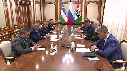 Губернатор Новосибирской области встретился с делегацией Узбекистана
