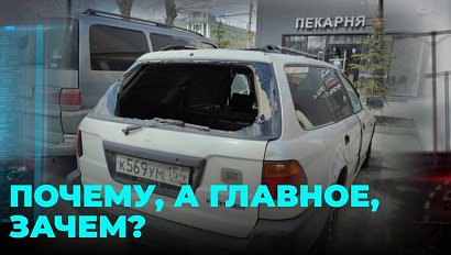 Бессмысленная агрессия: побили стёкла машин и ничего не взяли