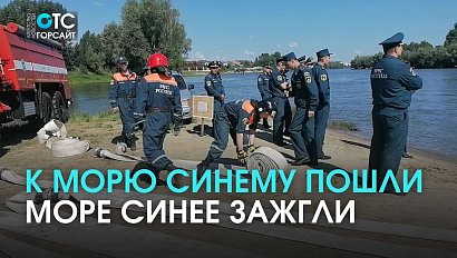 Сыграли в “пожар”: спасатели провели учения на Оби