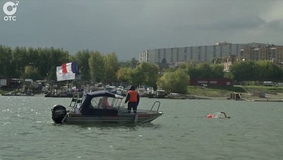 Эстафета по плаванию в холодной воде