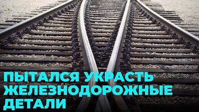 Вора-рецидивиста поймали на попытке похитить полтонны железнодорожных деталей