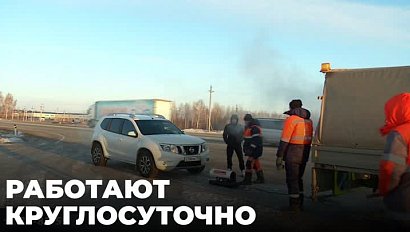 На трассах Новосибирской области работают мобильные пункты обогрева