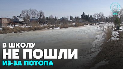 Из-за подтопления дорог школьники не посещают учебные заведения